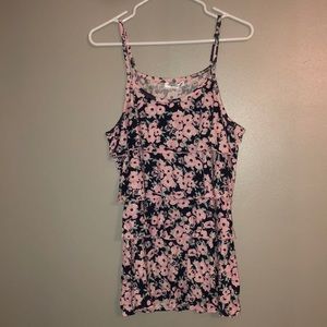 BearsLand Floral Tiered Maternity Nursing Tank